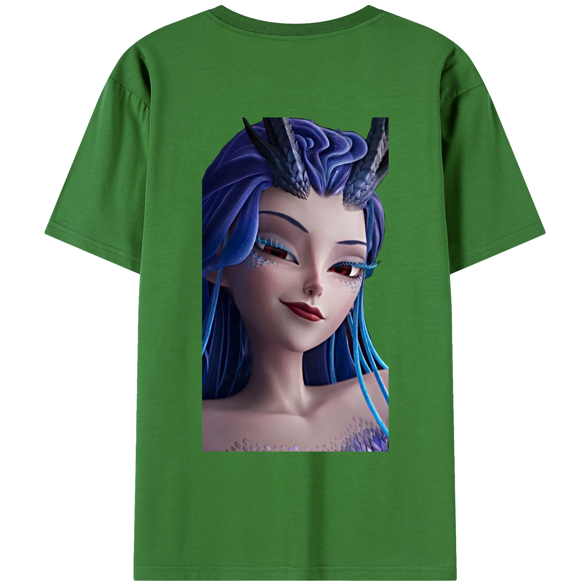 （画像用） Ne Zha 2 ナタ 魔童の大暴れ レディース半袖Tシャツ(バックプリント)